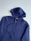 Polo Ralph Lauren Navy Waffle Knit Zip-Up Hoodie (L)