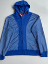 Jordan | Blue Striped Zip Hoodie (M)