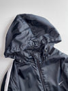 Nike Vintage Hooded Windbreaker – Black with White Stripe (XL)