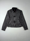 Dickies Washed Black Duck Canvas Cropped Work Jacket (M)