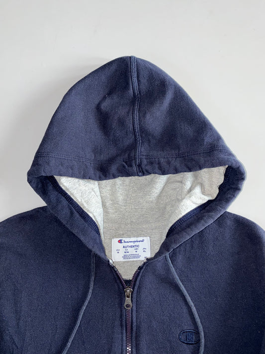 Champion Authentic Navy Zip Hoodie (M)