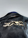 Vintage 90s Greyhound Moto Leather Racing Jacket |3M Scotchlite Reflective Leather Jacket (Padded) (L)