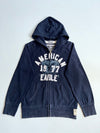 Vintage American Eagle Navy Zip-Up Graphic Hoodie (L)