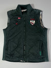 Men’s Dark Green Quilted Puffer Vest (S/M)