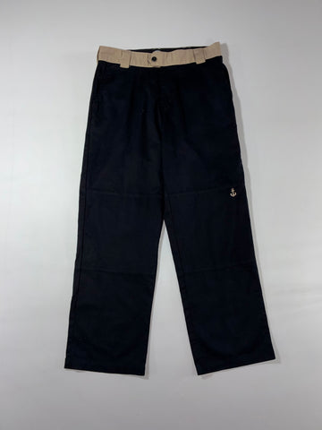 Dickies Skateboarding Two-Tone Black Workwear Pants (W:34) (L:42)