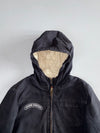 Dickies “Curb Design” Black Sherpa-Lined Hooded Jacket (XS)