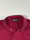 Vintage Tommy Hilfiger Burgundy Piqué Polo T-Shirt – (XL)