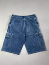 Y2K Levi's Red Tab Denim Cargo Shorts – Mid Wash (W:33) (L:25)