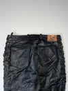 Fast Way Lace-Up Leather Biker Pants  (W:34) (L:41)