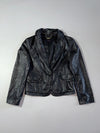 Vintage Olivia Lauren Black Genuine Leather Blazer Jacket Women’s (S)
