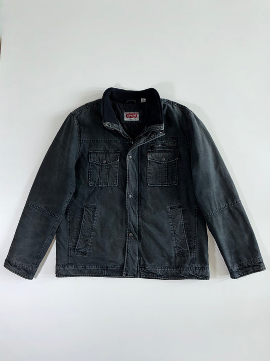 Levi’s Faded Black Sherpa-Collar Workwear Jacket (XL/2XL)