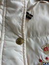 Polo Jeans Co. Ralph Lauren Cream Puffer Jacket with Faux Fur Hood Women’s (S)