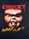 Chucky | Wanna Play? Black Graphic Tee | (S)