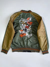 Jizo Bosatsu Premium Dragon Koi fish Fully Embroidered Sukjan Jacket (XL)
