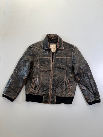 ZJack & Jones Vintage Super Premium Original Leather Jacket (L)