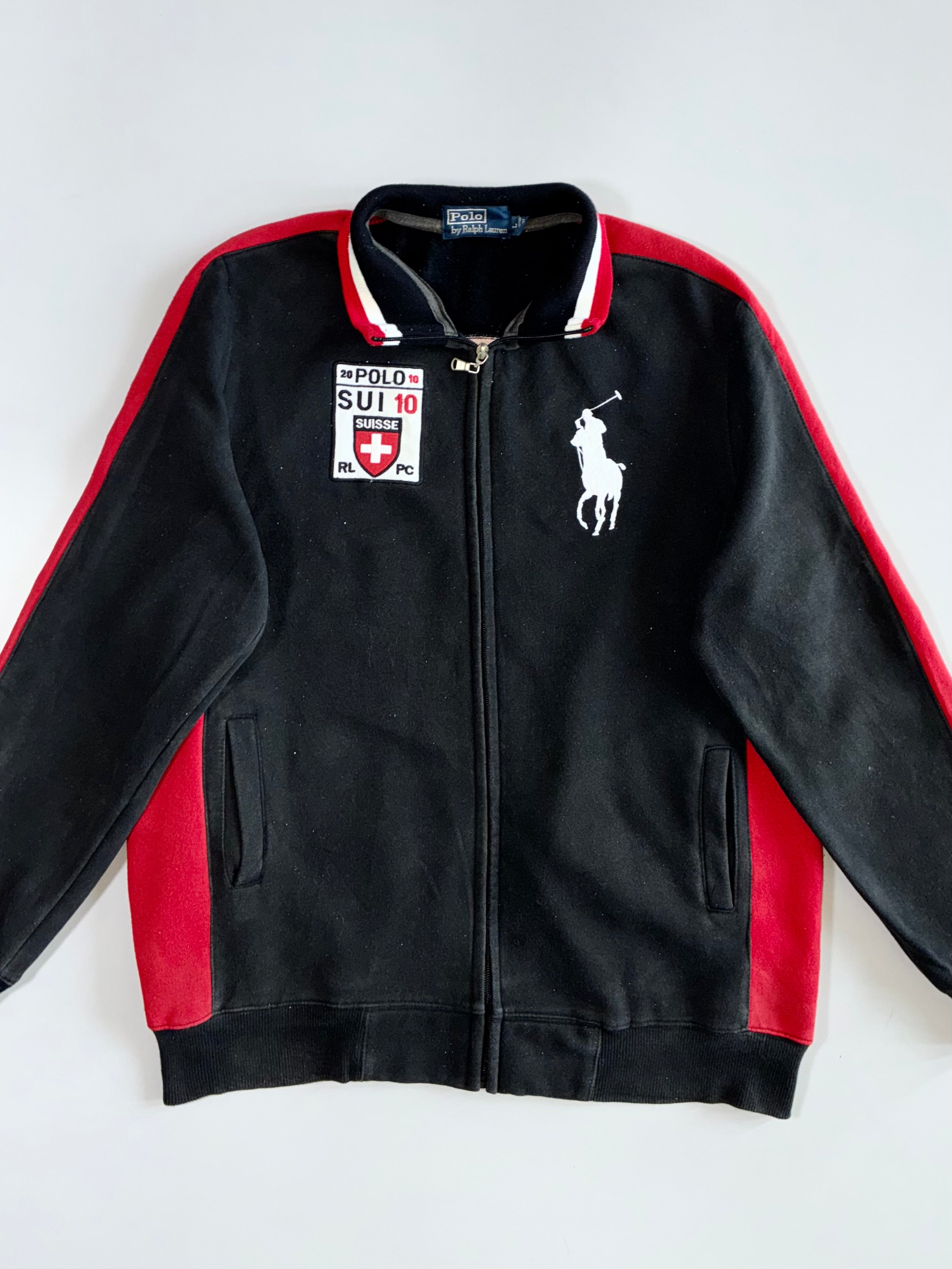 Polo Ralph Lauren Big Pony Switzerland SUI 10 Zip Track Jacket (M