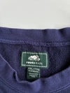 Roots Kids Navy Retro Stripe Logo Crewneck Sweatshirt (S)