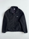 Nike Black Sherpa Fleece Zip-Up Jacket (XL)