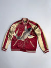ZVintage Reversible Japanese Sukajan Koi Fish Bomber | Fully Embroidered RARE (M)