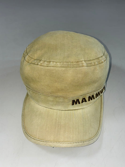 Mammut Embroidered Logo Beige Military Cadet Cap (58cm)