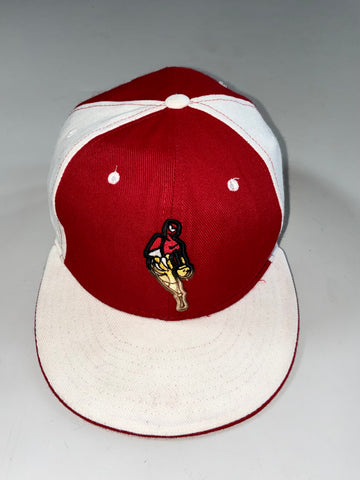 Vintage New Era NBA Red White Fitted Cap (64cm)