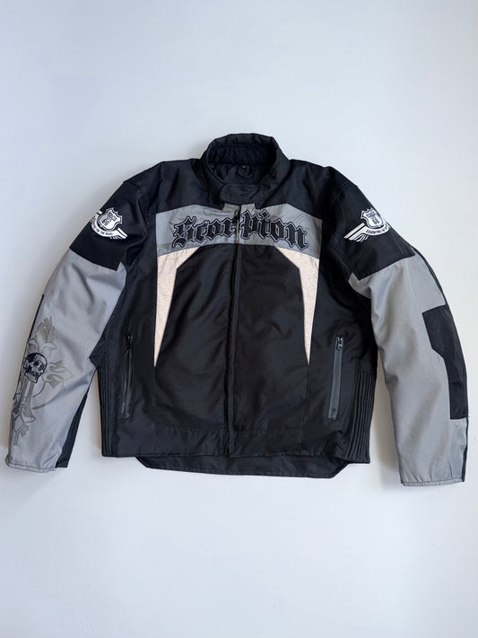!         Vintage Route 66 Scorpion Moto Racing Jacket (PADDED) (L/XL)