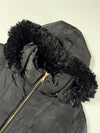 Calvin Klein Faux Fur Hooded Quilted Puffer Jacket – Black (2XL)
