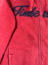 Timberland Sherpa-Lined Full-Zip Hoodie – Red (S)