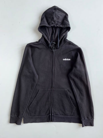 Adidas Essentials Black Full-Zip Hoodie(L)