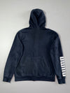 Puma | Black Big Cat Logo Sleeve Print Zip-Up Hoodie | (L)