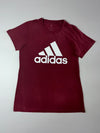 Adidas Burgundy/Maroon Logo T-Shirt  (M)