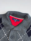 Tommy Hilfiger Argyle Knit Collared Sweater(XL)