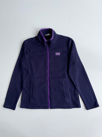 NEPA Navy Purple Contrast Zip-Up Fleece Jacket (S)