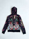Christian Audigier Rose & Chain Print Zip-Up Hoodie Women’s (Xs)