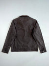 Jeep Washed Brown Utility Jacket – Ribbed Collar, Flap Pockets (L)