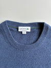 Lacoste Navy Melange Crew Neck Wool Sweater – Regular Fit (M)