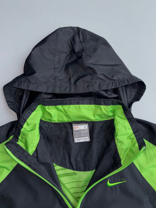 Nike | Black Green Windbreaker Jacket | (XS/S)