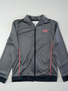 Under Armour Grey Camo Print Track Jacket Neon Pink Zip Loose Fit Size (S)