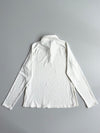 Adidas | Off-White Long Sleeve Quarter-Button Polo | (M)
