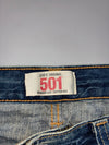 Levi’s 501 Distressed Ripped Jeans (W:34) (L:38)