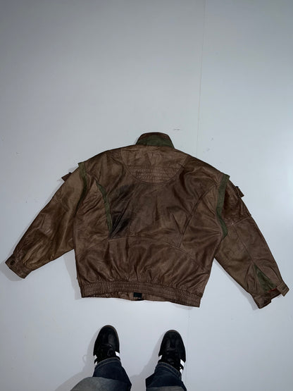 ZSuper Rare designer Original Leather Jacket (XL/2XL)