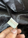 Vintage Mon Lup Black Leather Fur Collar Bomber Jacket (L)