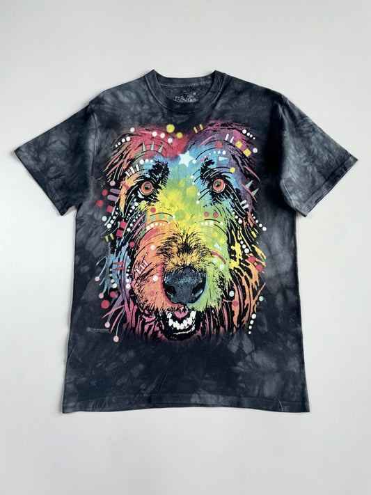 The Mountain | Rainbow Dog Acid Wash Graphic T-Shirt (M)