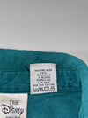 Disney Store Teal Denim Shirt – Mickey & Donald Embroidered, (2XL)