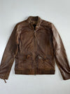 Mng Casual Sportswear Premium Original Leather Jacket (S)
