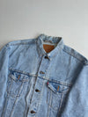 Vintage 90s Levi's 70507 Light Wash Denim Trucker Jacket Made in USA – Size (XL/2XL)