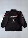 Mercedes Benz F1 “Warsteiner” Racing Jacket – Black/White Team Sponsor Print Jacket (S)