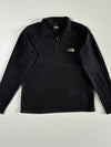 The North Face Black Textured Quarter-Zip Performance Fleece Pullover – (S)
