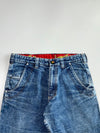 Y2K Graffiti Liner Denim Shorts (W:32 |L:28)