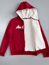 Hang Ten “Authentic San Diego” Sherpa-Lined Zip Hoodie (Fur Inside)(S)